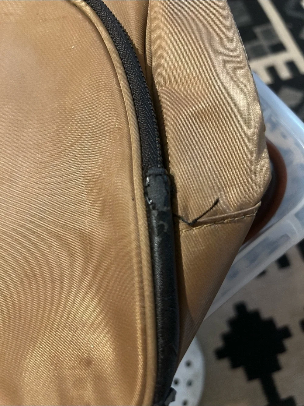 Versace-Inspired Brown Men's Backpack - Sleek Everyday Carry
